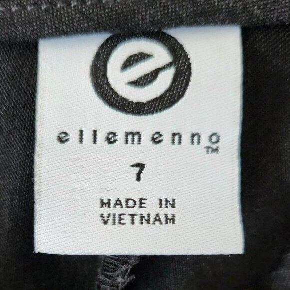 Black Cropped Pants Y2k dark grey capri trousers Sz 7  Streetwear Goth - Picture 7 of 8